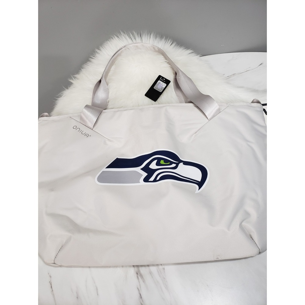 NEW NFL Seattle Seahawks Large Lunch Bag Tote Cooler On The Go Gray Oniva Travel